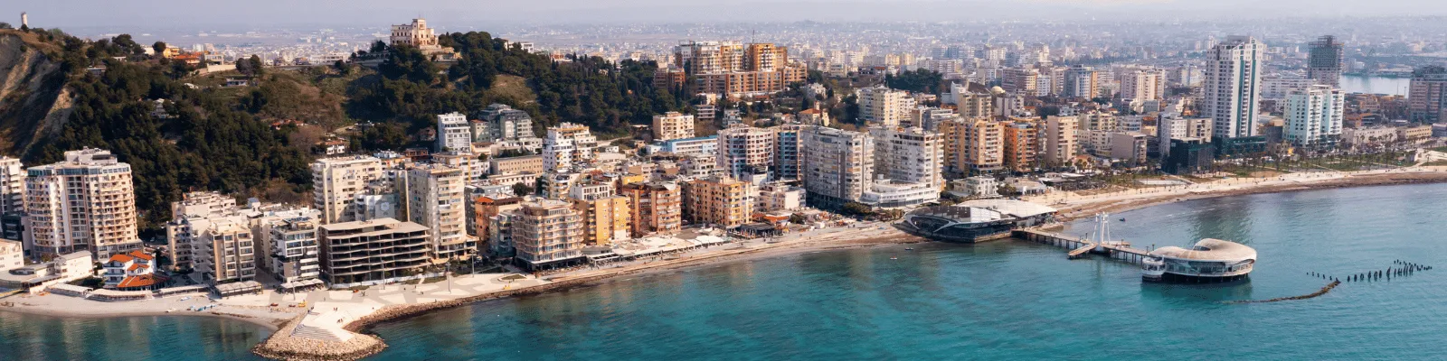 Car rental in Durres, Albania - scenic coastal road